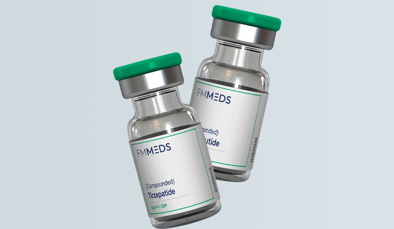 FMMeds GLP-1 reviews — 2026 verdict on fmmeds.com FMMeds direct-to-consumer telehealth weight loss platform with compact acronym-style brand identity emphasizing efficient prescription delivery, Compounded Semaglutide and Compounded Tirzepatide subcutaneous injectable formulations dispensed via FDA-registered Section 503A and Section 503B compounding pharmacy partners, transparent published pricing on landing page no quiz gating, free intake medical consultation, board-certified U.S. licensed clinicians with 24-48 hour async review, HSA FSA eligible Letter of Medical Necessity available, free shipping discreet unbranded packaging, all 50 states subject to state-specific licensure