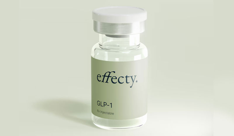 Effecty GLP-1 reviews — 2026 verdict on effecty.com/weight-loss/glp-1 Effecty direct-to-consumer telehealth platform with effect-focused outcome-emphasis brand positioning and structured weight-loss-slash-glp-1 nested subpage URL signaling defined product navigation within a broader Effecty treatment menu, Compounded Semaglutide and Compounded Tirzepatide subcutaneous injectable formulations dispensed via FDA-registered Section 503A and Section 503B compounding pharmacy partners, transparent published pricing on subpage no quiz gating, free intake medical consultation, board-certified U.S. licensed clinicians with 24-48 hour async review, HSA FSA eligible Letter of Medical Necessity available, free shipping discreet unbranded packaging, all 50 states subject to state-specific licensure