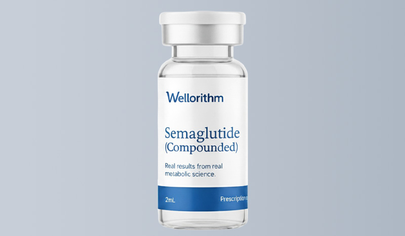 Wellorithm review — 2026 verdict, LegitScript seal 46090433, broad GLP-1 medication menu including ODT, Mounjaro Ozempic Wegovy Zepbound NAD+, 24/7 phone support, 49 states