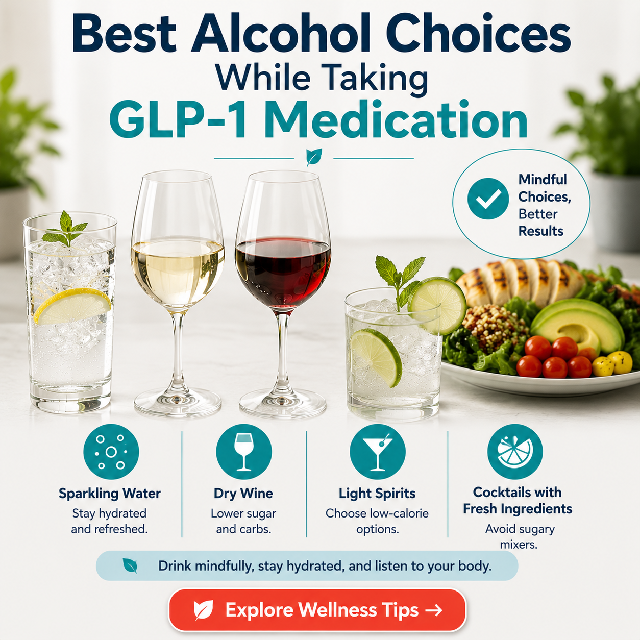 Best Alcohol Choices While Taking GLP-1 Medication