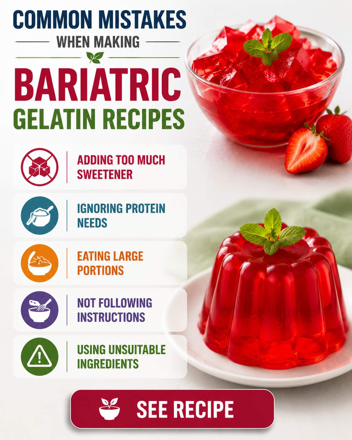 Common Mistakes When Making Bariatric Gelatin Recipes