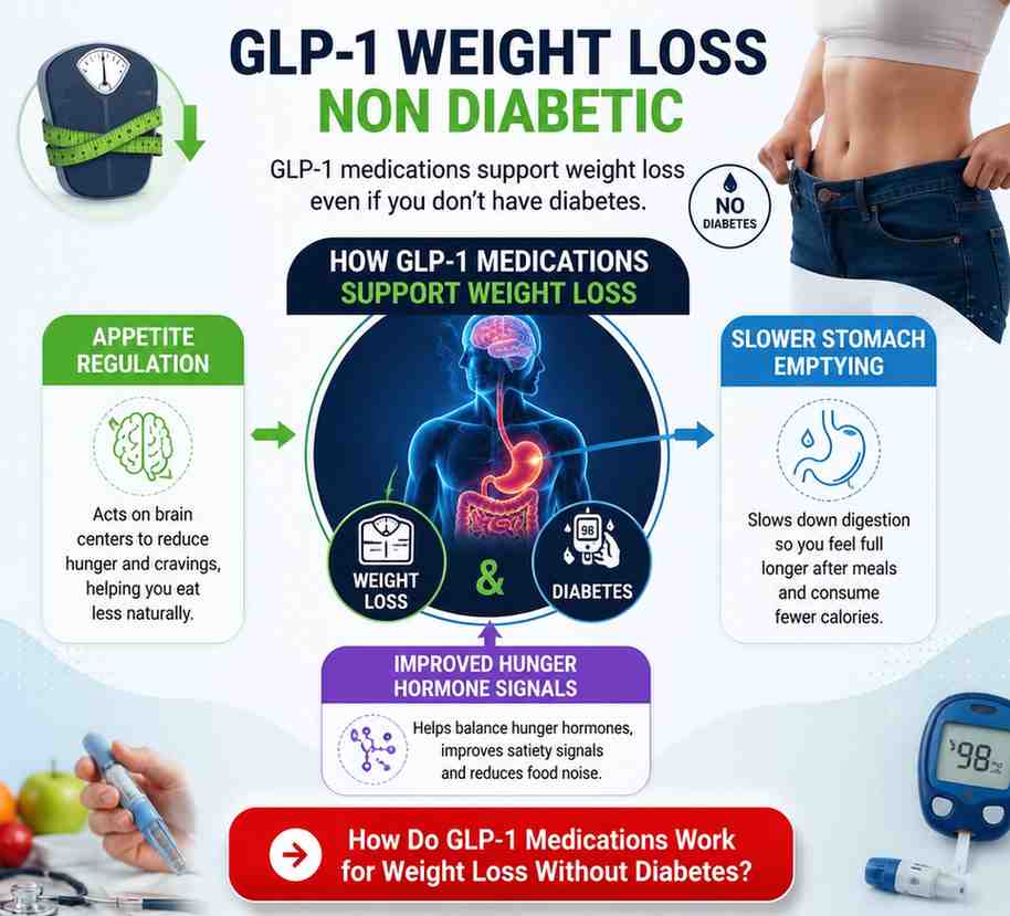 GLP-1 weight loss Non Diabetic works