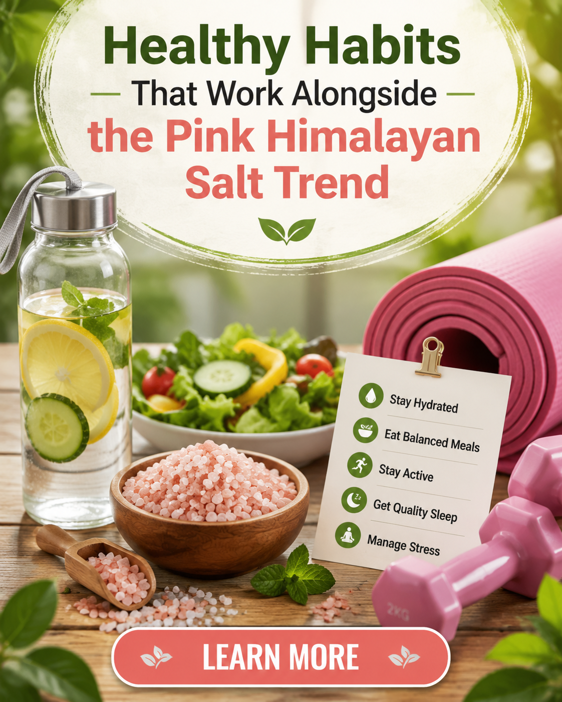 Healthy Habits That Work Alongside the Pink Himalayan Salt Trend