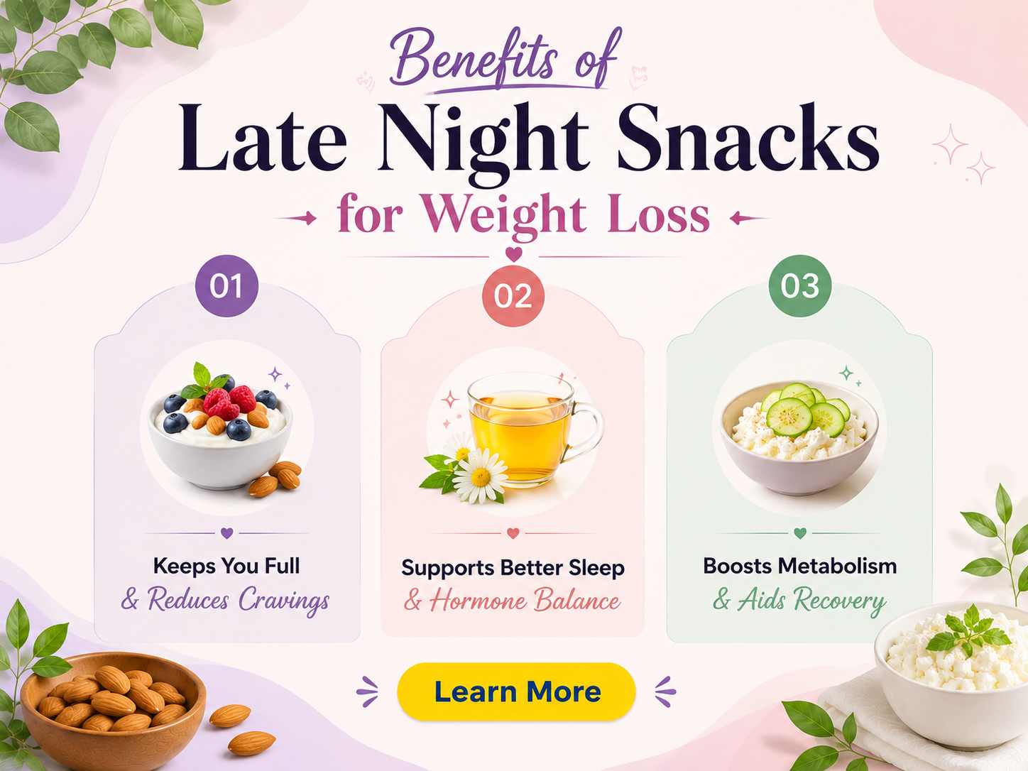 Late Night Snacks for Weight Loss - Benefits