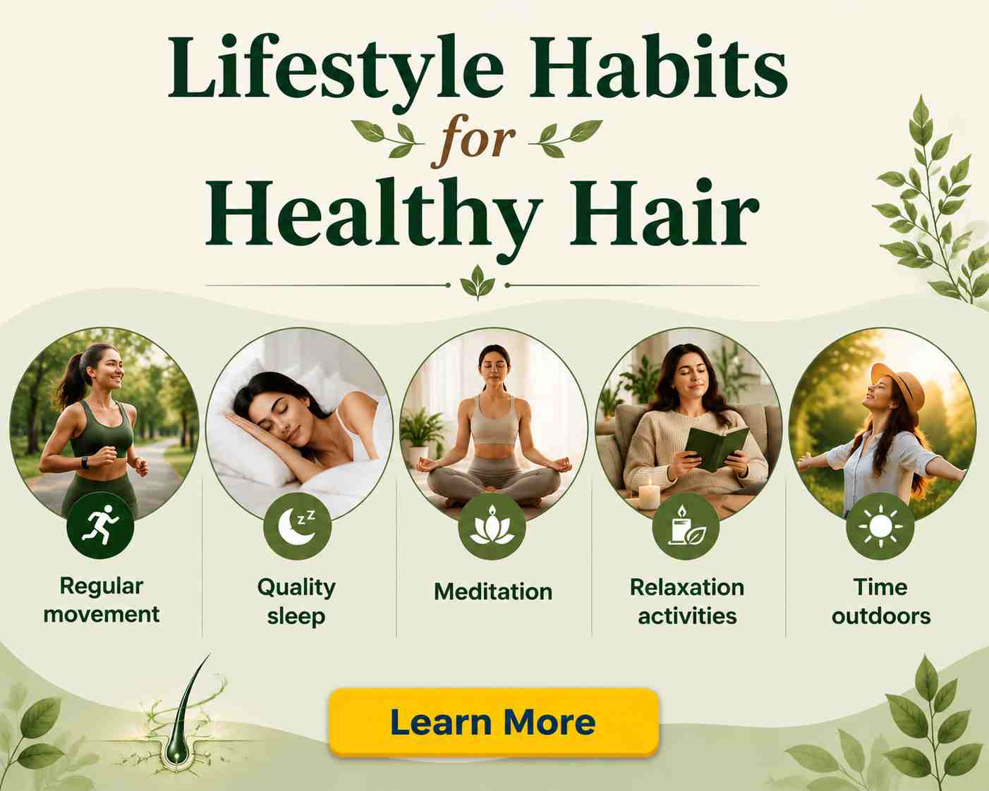 Lifestyle habits for hair health