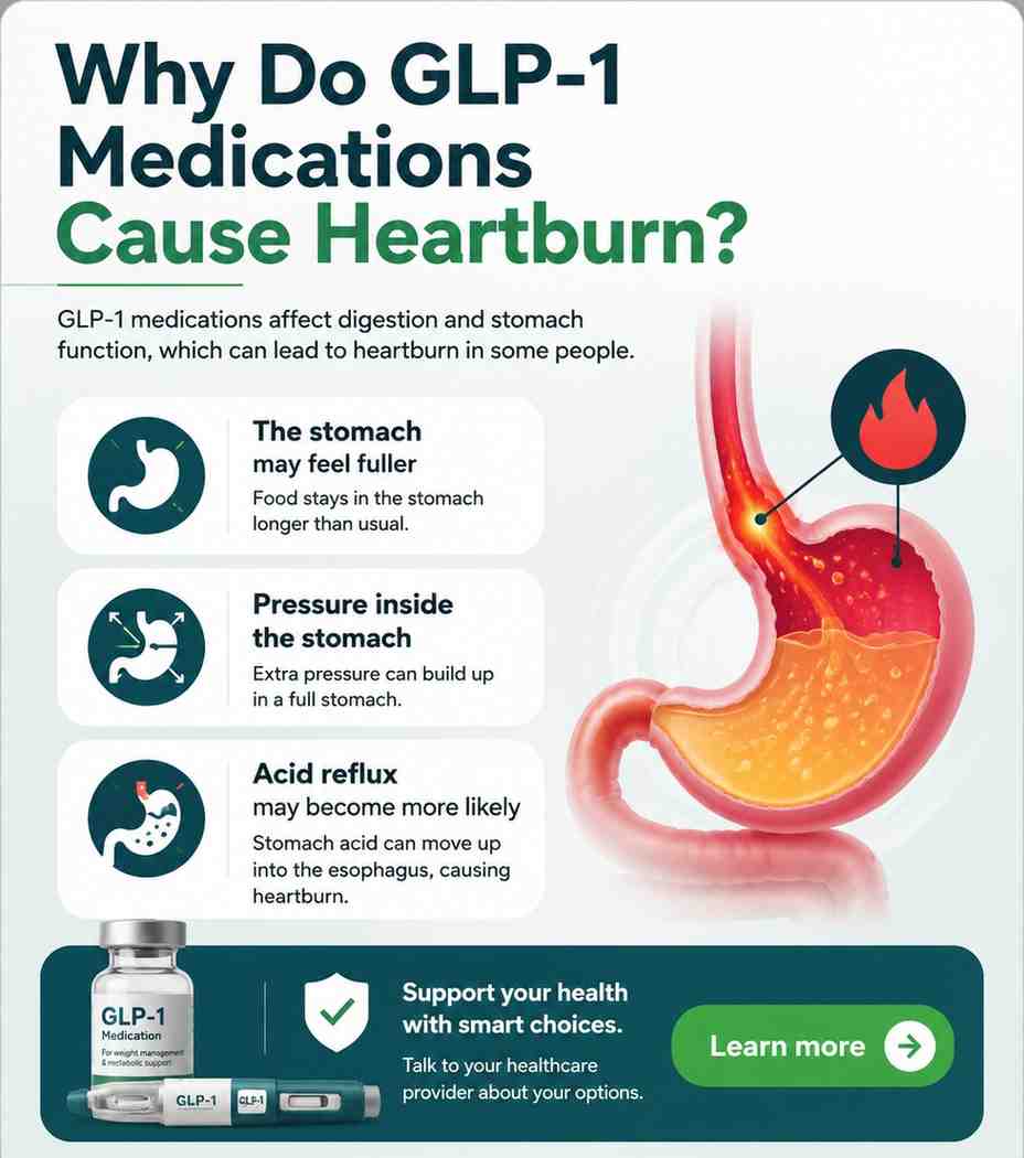 glp 1 heartburn cause
