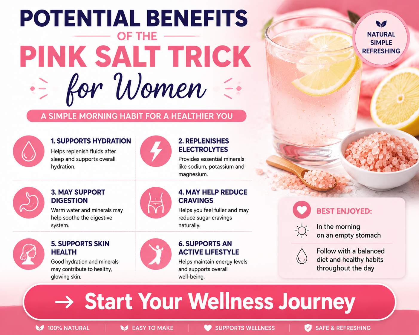 pink salt trick recipe for women benefits