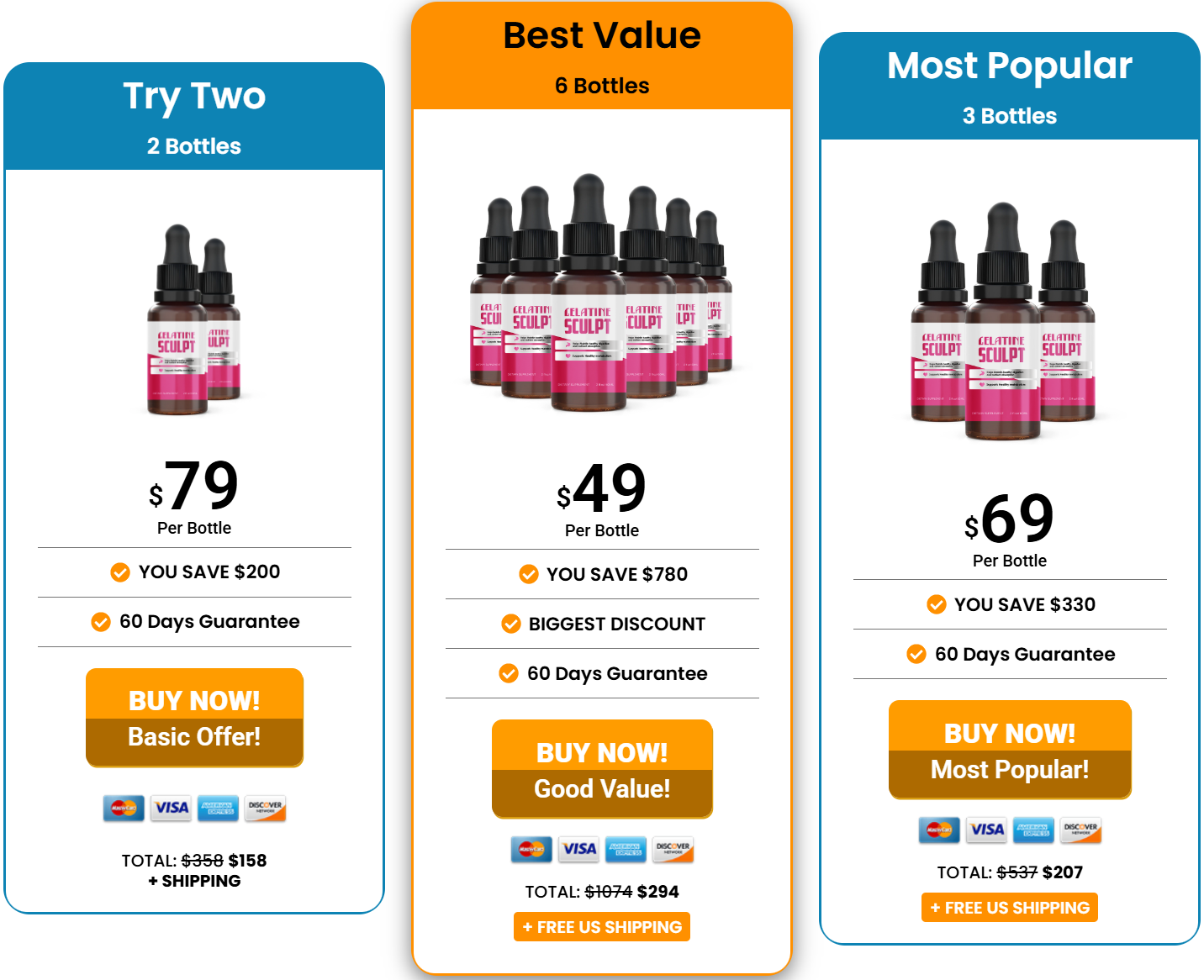 Gelatine Sculpt Pricing