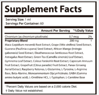 Gelatine Sculpt Supplement facts