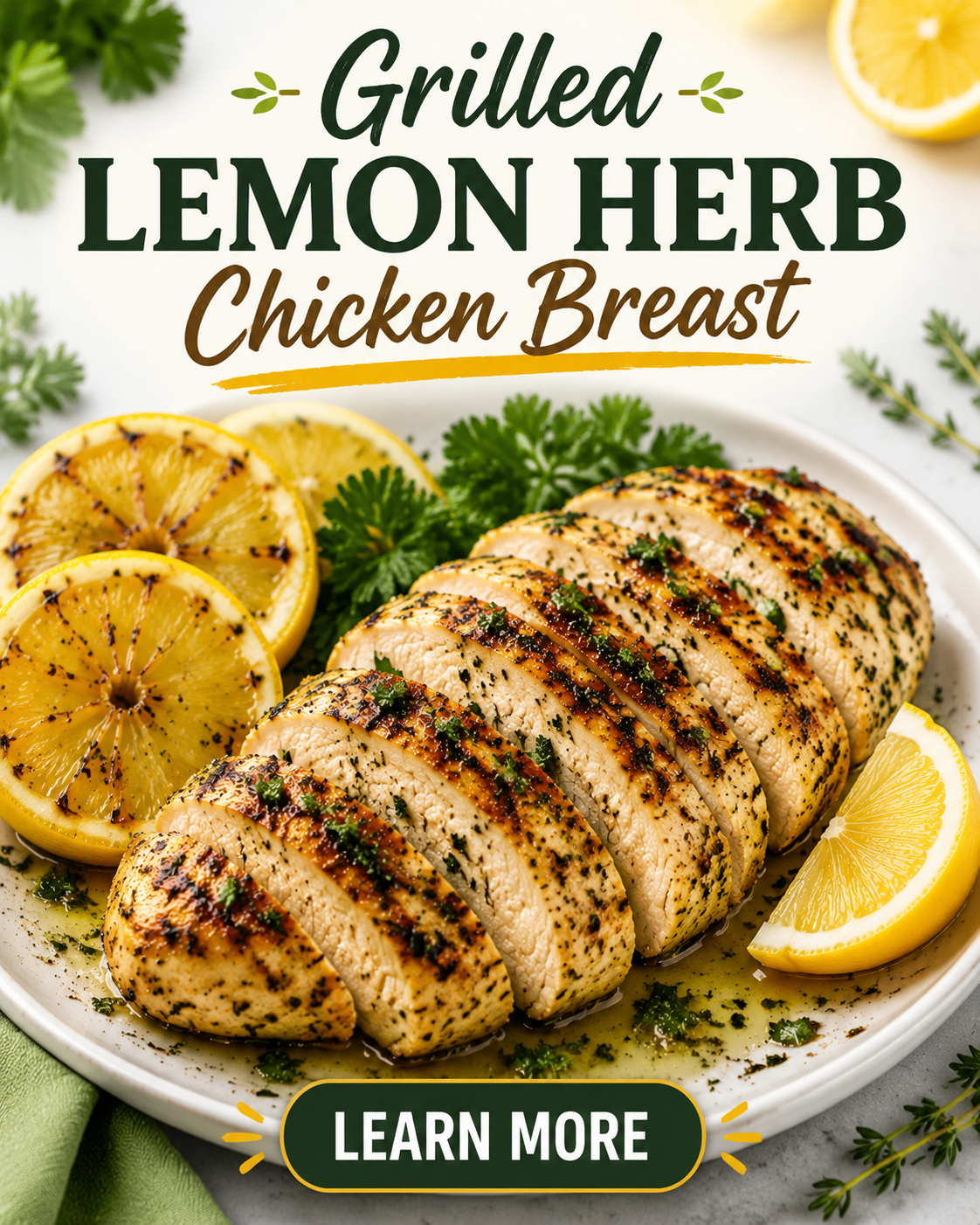 Grilled Lemon Herb Chicken Breast