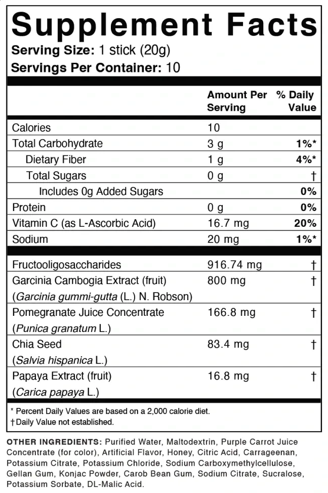 Hinuki Lean Habit Jelly Sticks Supplements