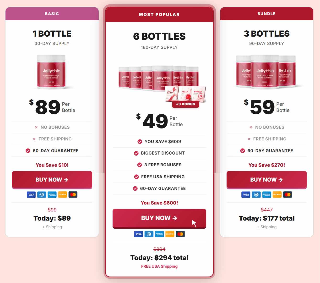 JellyThin Pricing