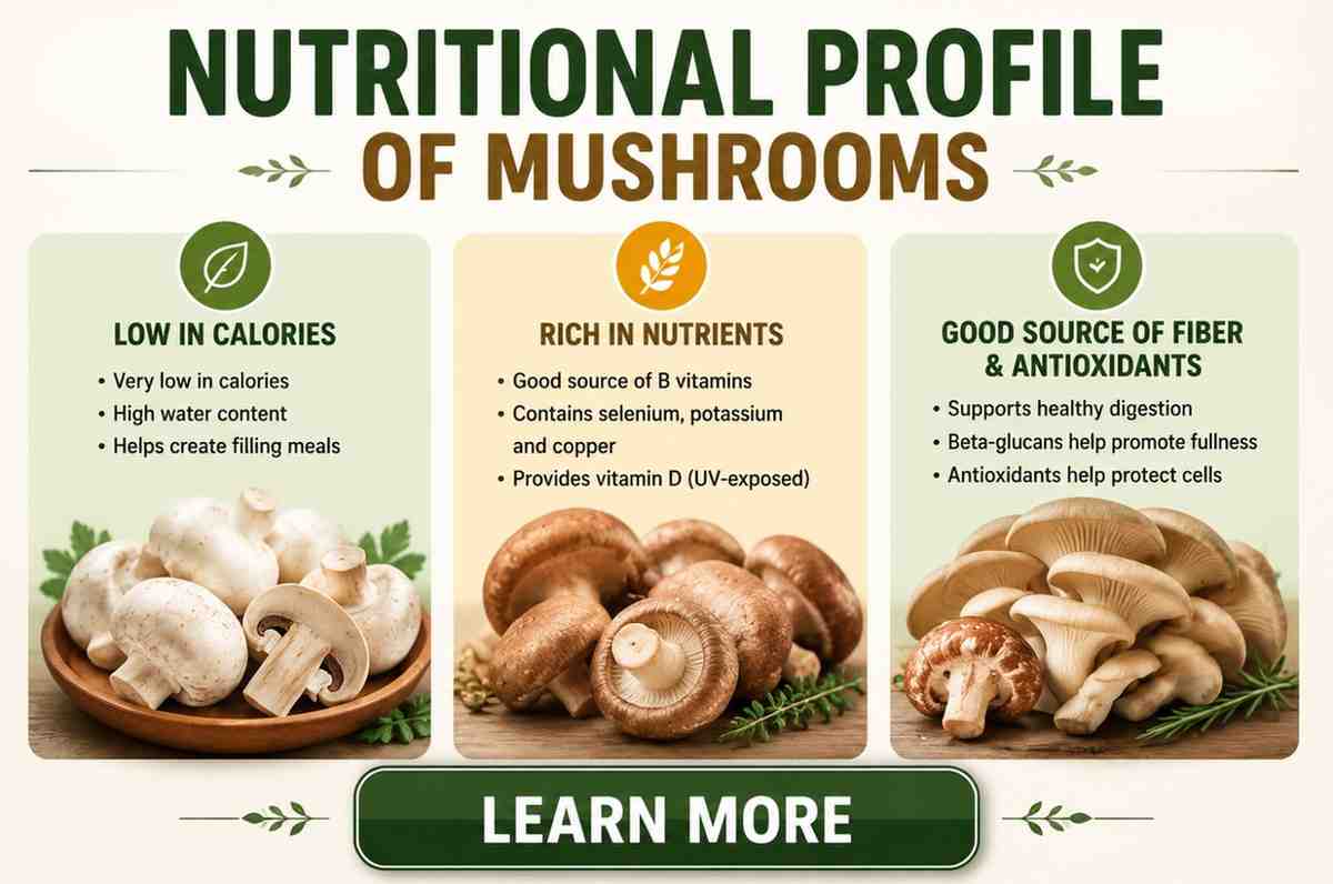 Mushrooms for Weight Loss support nutrition