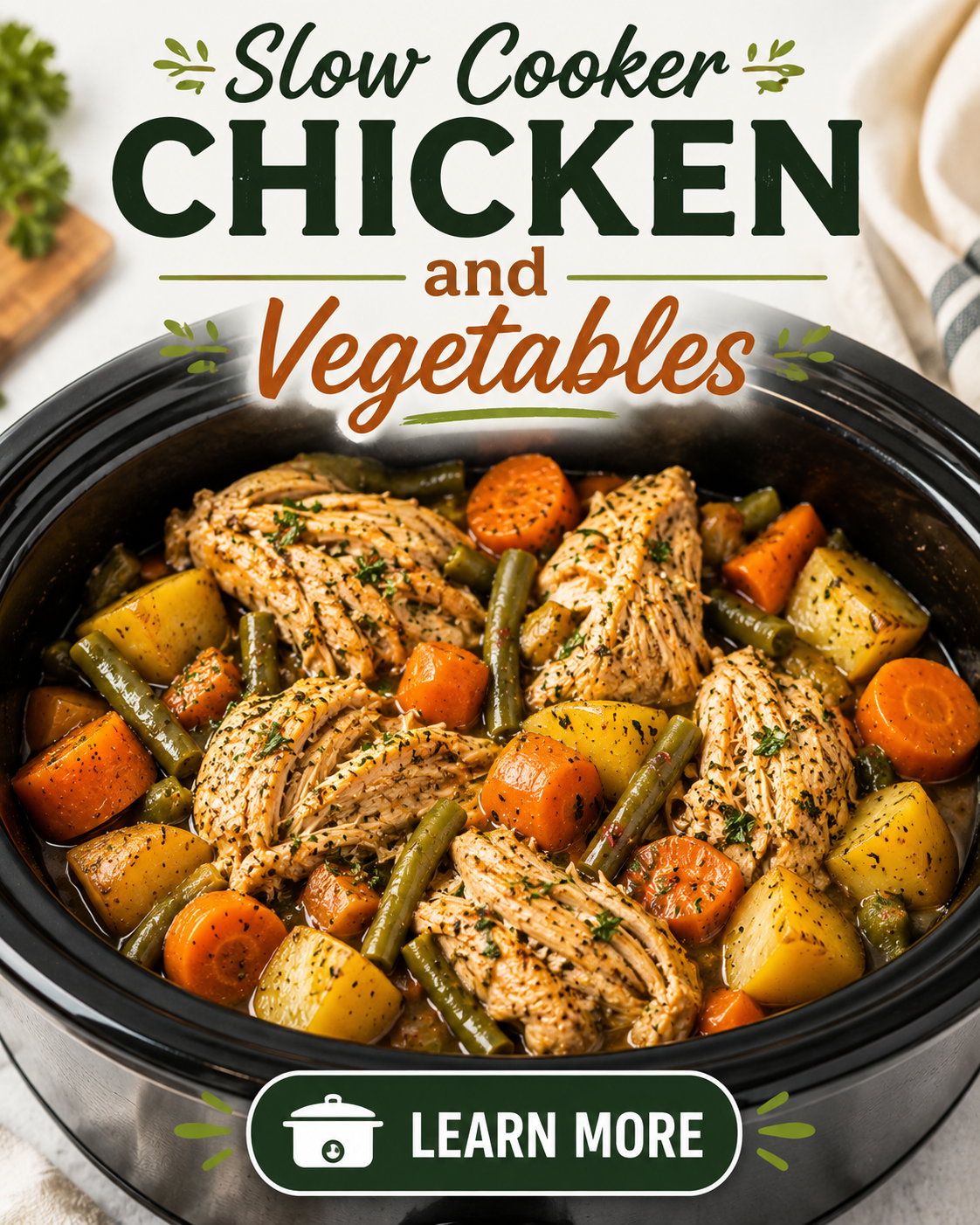 Slow Cooker Chicken and Vegetables