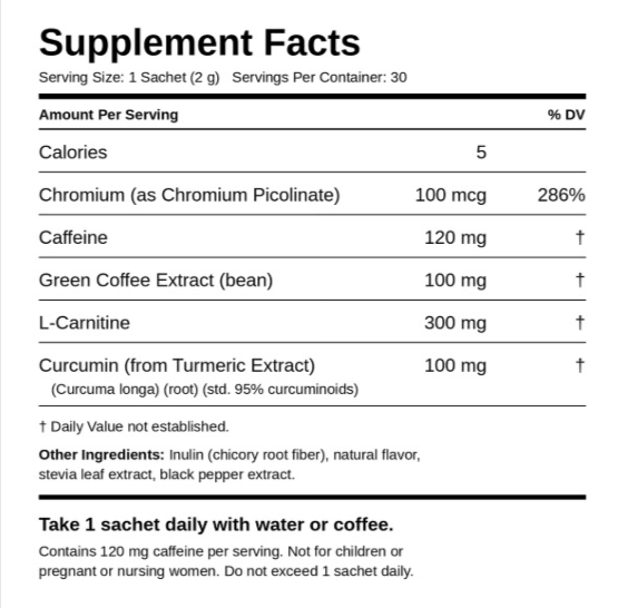 Slimqa Coffee Booster canada ingredients